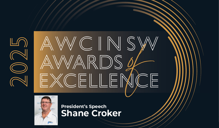 AWCINSW Awards for Excellence 2025 – President's Speech