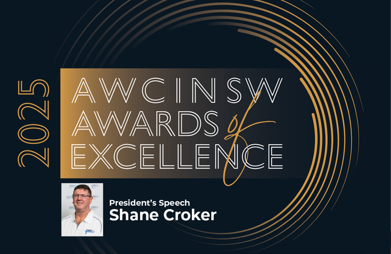 AWCINSW Awards for Excellence 2025 – President's Speech
